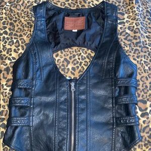 Leather vest